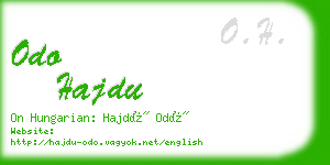 odo hajdu business card